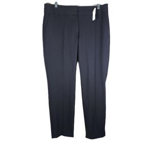 LOFT Women’s Julie SZ10 Patterned Brown Mid Rise Chino Dress Trouser Pants NWT